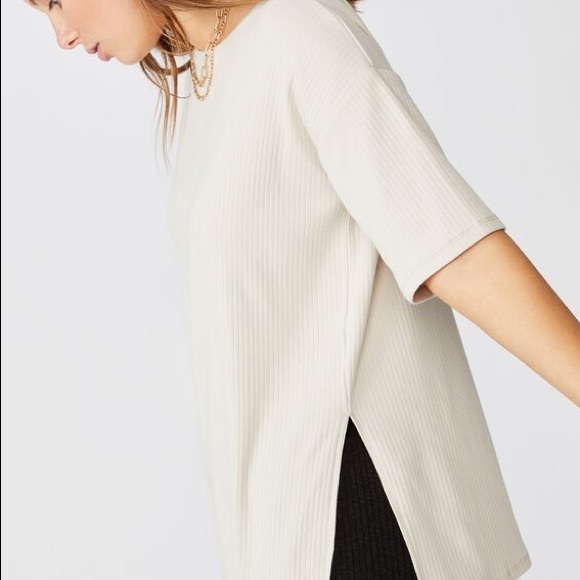 ribbed crew neck top - Picture 4 of 4